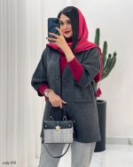 پالتو استین فانوسی جنس فوتر جناغی کد 858 - تصویر 3