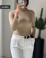 بادی یقه سه سانت جنس پنبه خالص کش کد 874 - تصویر 4