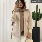 پالتو مدل یسرا جنس فوتر ضخیم کجراه کد 854