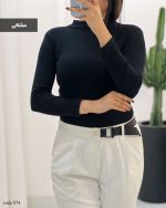 بادی یقه سه سانت جنس پنبه خالص کش کد 874 - تصویر 5
