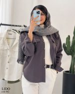 مدل لیدو جنس کتان ترک سنگ شور شده کد 862 - تصویر 13