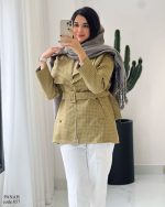 پالتو آستردار مدل پناه جنس توییت گرم بالا کد 857 - تصویر 7