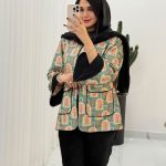 ست مدل نیلوفر جنس مخمل کوبیده شده کد 855