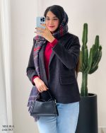 حراج پالتو کتی آستردار ملیکا فوتر کوبیده شده کد 863 - تصویر 2