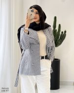 پالتو آستردار مدل پناه جنس توییت گرم بالا کد 857 - تصویر 8