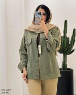 کت مدل گلاریس جنس کتان ترک ضخیم کد 882 - تصویر 9