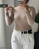 بادی یقه سه سانت جنس پنبه خالص کش کد 874 - تصویر 6