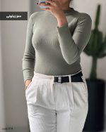 بادی یقه سه سانت جنس پنبه خالص کش کد 874 - تصویر 9