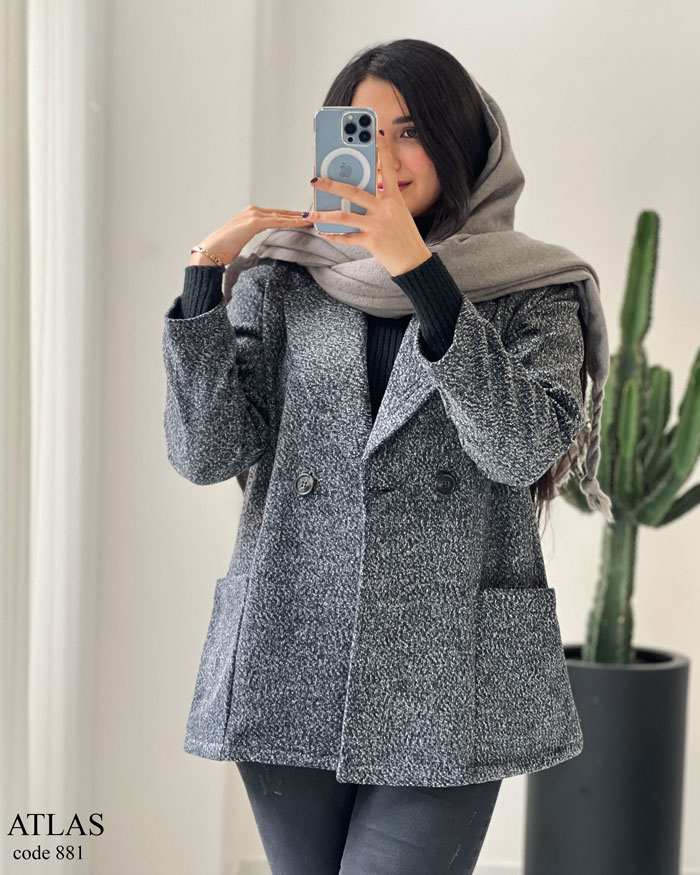 56156145 پالتو مدل اطلس جنس فوتر درجه یک کد 881 - تصویر 1