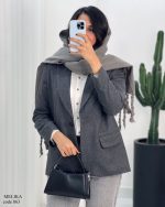 حراج پالتو کتی آستردار ملیکا فوتر کوبیده شده کد 863 - تصویر 9
