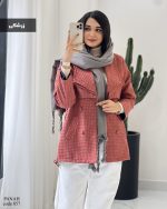 پالتو آستردار مدل پناه جنس توییت گرم بالا کد 857 - تصویر 4