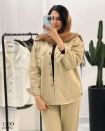 مدل لیدو جنس کتان ترک سنگ شور شده کد 862 - تصویر 5