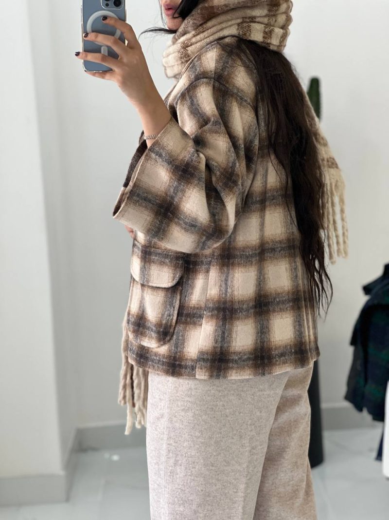 حراج پالتو کتی ساتین جنس فوتر ۴ خونه کد 877 - تصویر 2