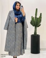 ست پالتو با دامن فرشته مخمل کوبیده شده کد 891