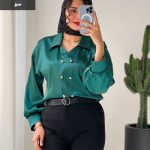 عمده شومیز مدل الماس جنس ساتن الیکس کد omde895