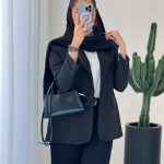 کت زنانه جنس مازراتی رنگ مشکی