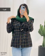 حراج پالتو کوتاه ستاره جنس شنل کد 913 - تصویر 5