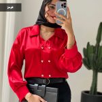 شومیز مدل الماس جنس ساتن الیکس کد 895