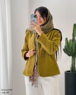 پالتو کتی مدل بنفشه جنس فوتر کد 909 - تصویر 5