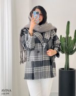 پالتو کتی مدل آوینا جنس فوتر ضخیم گرم بالا کد 899 - تصویر 10