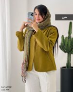 پالتو کتی مدل بنفشه جنس فوتر کد 909 - تصویر 4