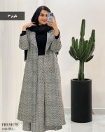 ست پالتو با دامن فرشته مخمل کوبیده شده کد 891 - تصویر 9