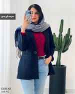 خرید عمده پالتو مدل گوهر فوتر موهری کد omde912 - تصویر 4