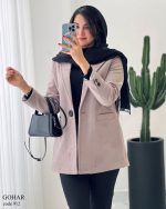 خرید عمده پالتو مدل گوهر فوتر موهری کد omde912