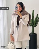 پالتو آستر دار مدل گوهر فوتر موهری گرم بالا کد 912 - تصویر 4
