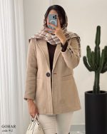 پالتو آستر دار مدل گوهر فوتر موهری گرم بالا کد 912 - تصویر 5