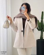 پالتو آستر دار مدل گوهر فوتر موهری گرم بالا کد 912 - تصویر 3