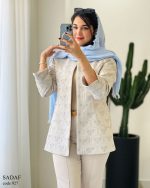 کت مدل صدف جنس ژاکارد ترک کد 927 - تصویر 8