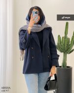 عکس پالتو کوتاه زنانه جنس فوتر