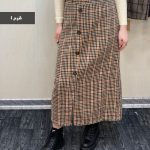دامن جلو دگمه جنس کشمیر درجه یک  کد 930