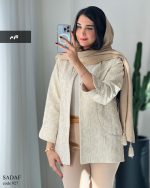 کت مدل صدف جنس ژاکارد ترک کد 927 - تصویر 9