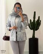 کت مزونی مدل مینا جنس ژاکارد کد 931 - تصویر 10