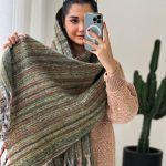 شال موهر زنانه سبز