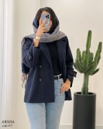 عکس پالتو کوتاه زنانه جنس فوتر