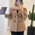 کت بهاره زنانه توییت پشمی داخل آستر کشی شده