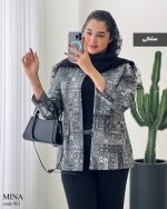 کت مزونی مدل مینا جنس ژاکارد کد 931 - تصویر 9