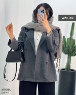 عکس پالتو کوتاه زنانه جنس فوتر