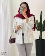 کت مزونی مدل مینا جنس ژاکارد کد 931 - تصویر 5