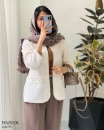 کت مدل نازگل جنس ژاکارد ترک کد 951 - تصویر 8