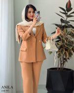 کت و شلوار آنیلا جنس مازراتی درجه یک کد 947 - تصویر 6