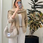 کت بهاره جنس بیسکوییتی رنگ نسکافه ای