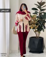 تک کت مدل شیما جنس مازراتی ترکیب شده با مخمل کره ای کد 940 - تصویر 4