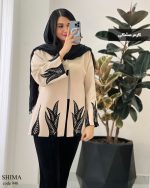 تک کت مدل شیما جنس مازراتی ترکیب شده با مخمل کره ای کد 940 - تصویر 6
