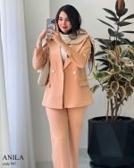 کت و شلوار آنیلا جنس مازراتی درجه یک کد 947 - تصویر 7