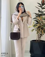 کت و شلوار آنیلا جنس مازراتی درجه یک کد 947 - تصویر 13