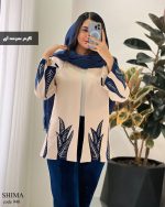 تک کت مدل شیما جنس مازراتی ترکیب شده با مخمل کره ای کد 940